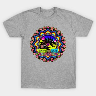 Shift Alt Paradigm - 5D Ascension - Spiritual Sacred Geometrical Art T-Shirt